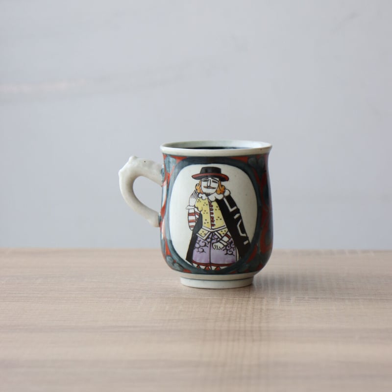 錦南蛮 マグカップ 赤/緑 | 和食器通販 有田焼 山忠｜おしゃれでモダン