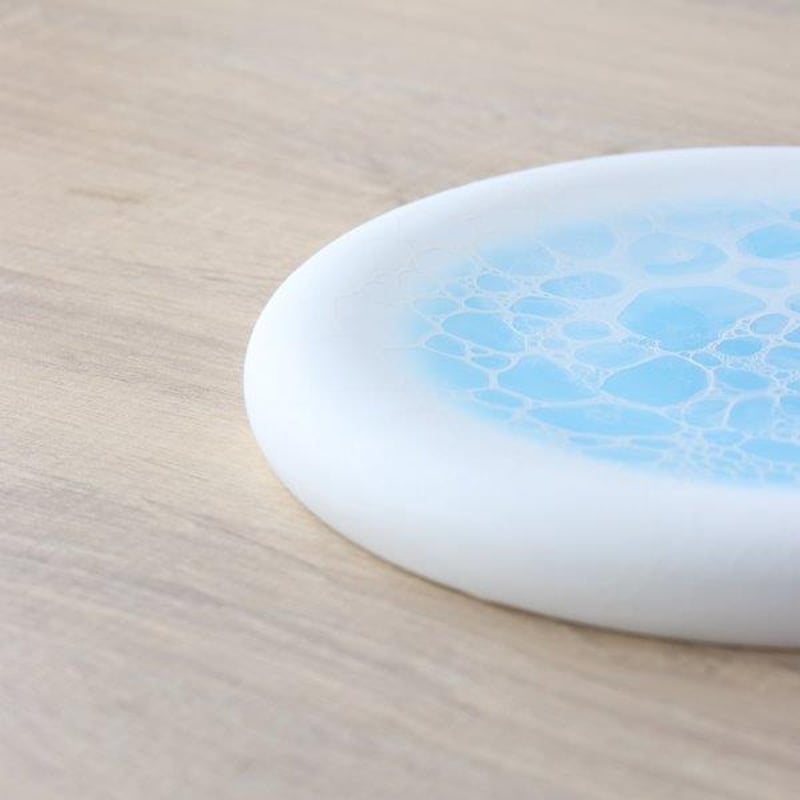 泡ステージ皿23cm blue | 和食器通販 有田焼 山忠｜おしゃれでモダンな