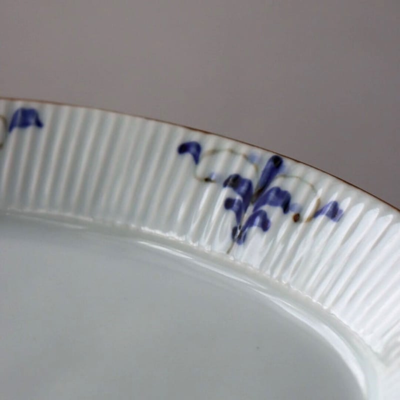 リーヴス しのぎオーバルプレート S/M/L | 和食器通販 有田焼 山忠