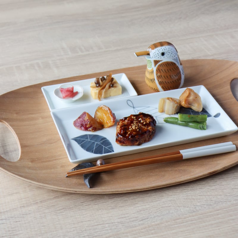 レティ グレー 23cm長角皿レティ グレー 23cm長角皿 | 和食器通販