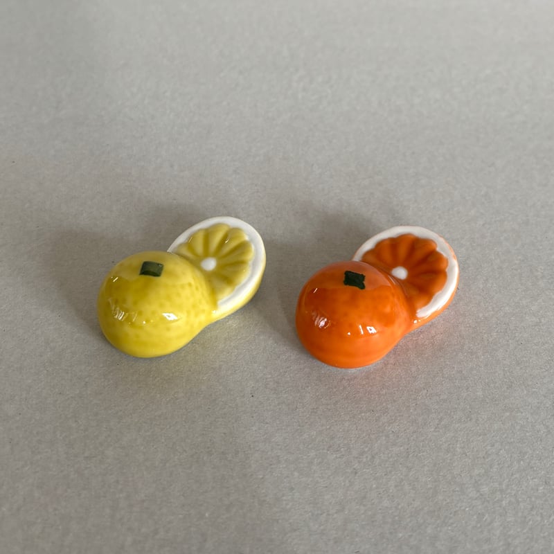 箸置き オレンジ レモン | 和食器通販 有田焼 山忠｜おしゃれでモダン