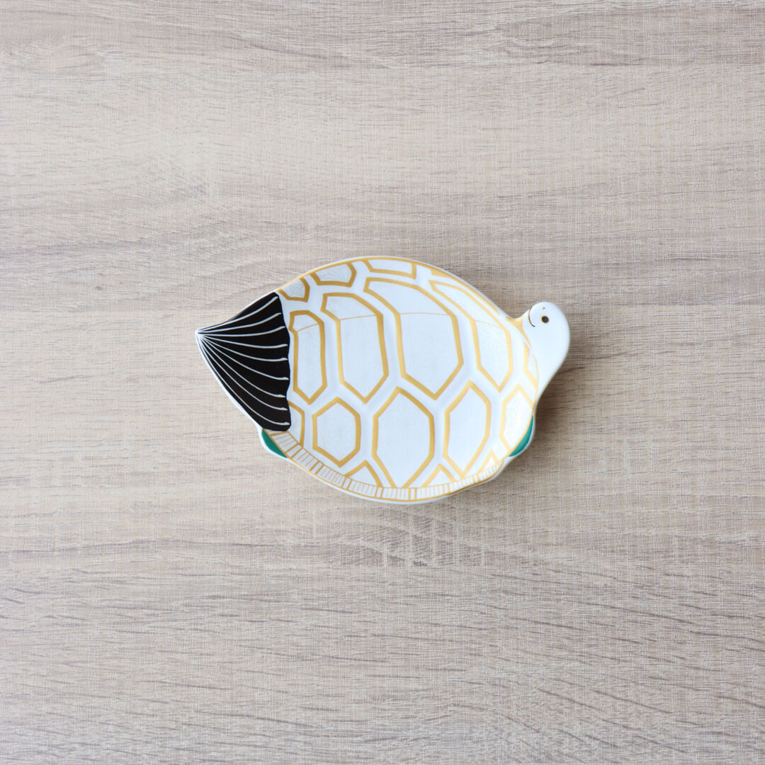 錦雪衣金羽根鶴形 菱模様亀形 鯛形銘々皿 | 和食器通販 有田焼 山忠