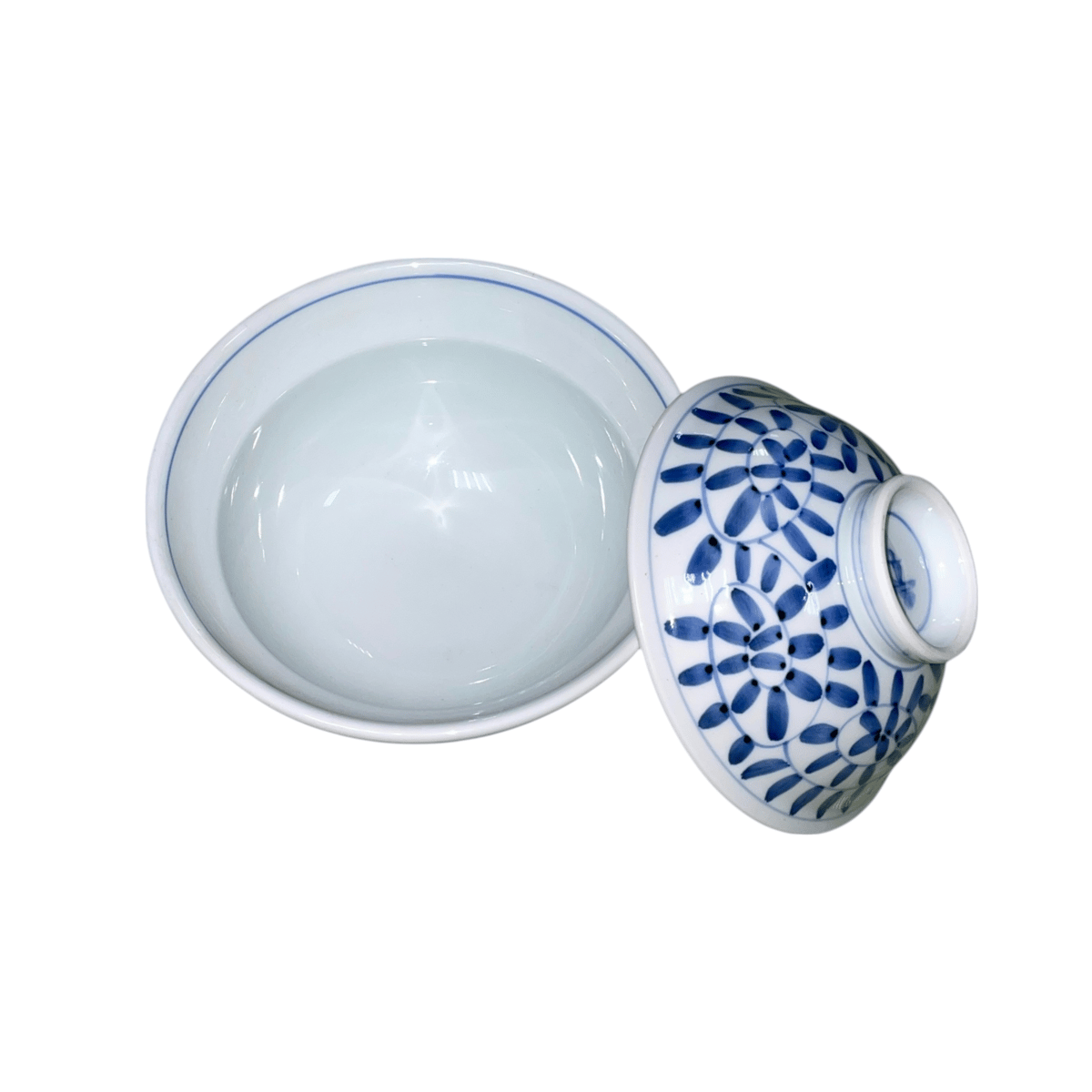 デットストック品】有田焼 タコ唐草山水 蓋付丼 | 和食器通販 有田焼