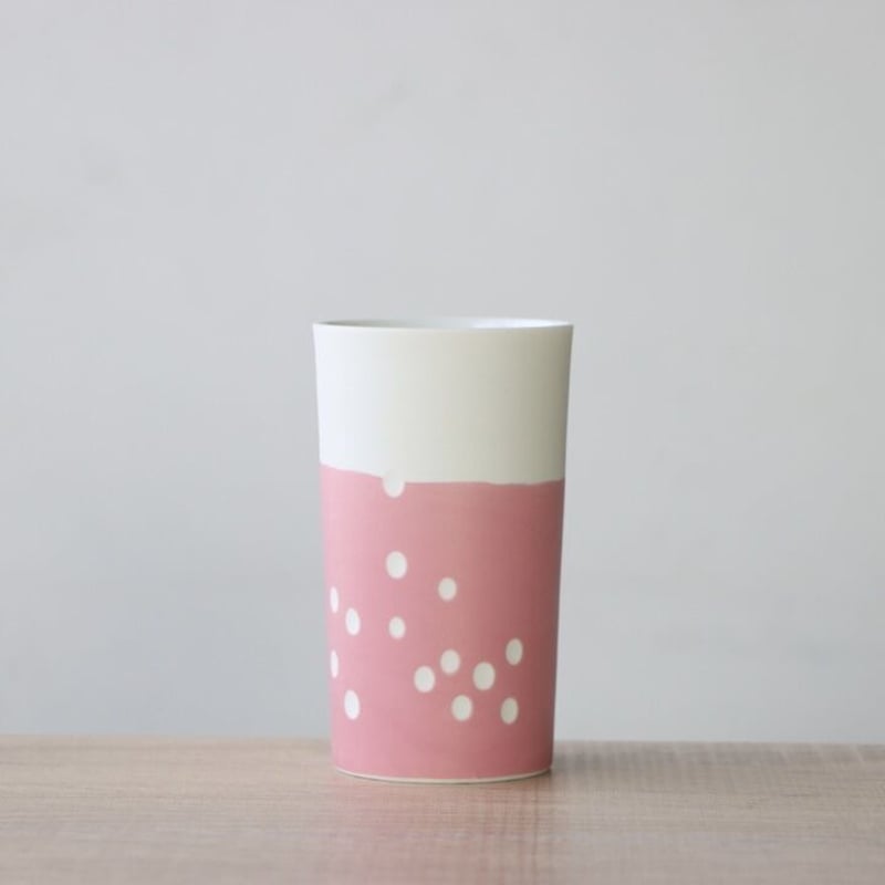 在庫限り] 虹色 ロングコップ ピンク/グリーン/ライトブルー/グレー