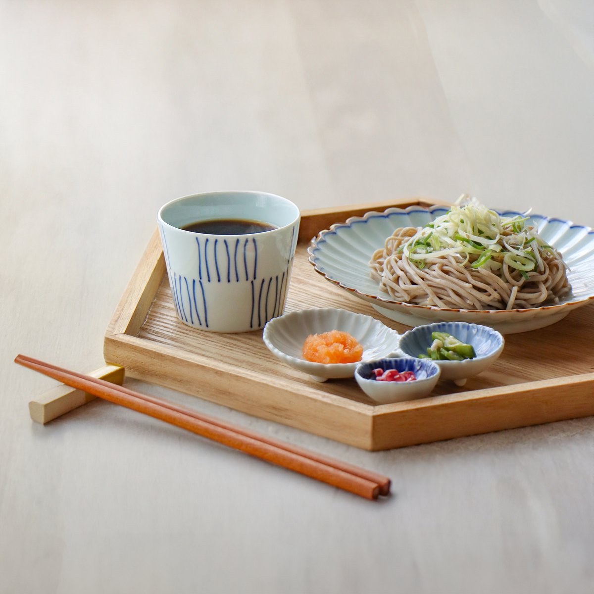 web陶器市限定セール品】そば猪口 格子/赤絵/線市松 | 有田焼 山忠