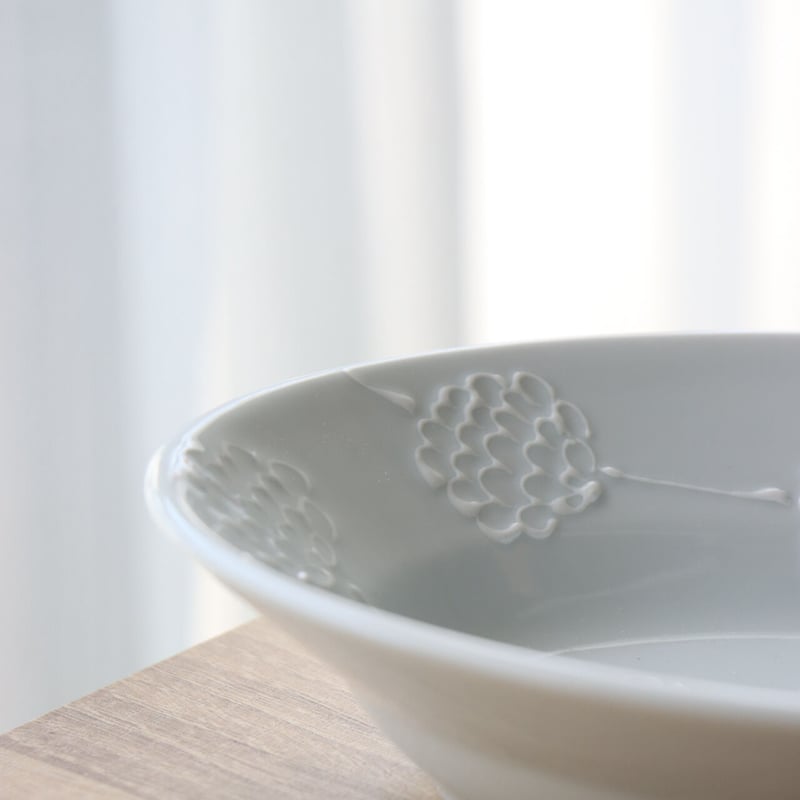 楕円ボウル 大 ボンボンフラワー | 和食器通販 有田焼 山忠｜おしゃれ