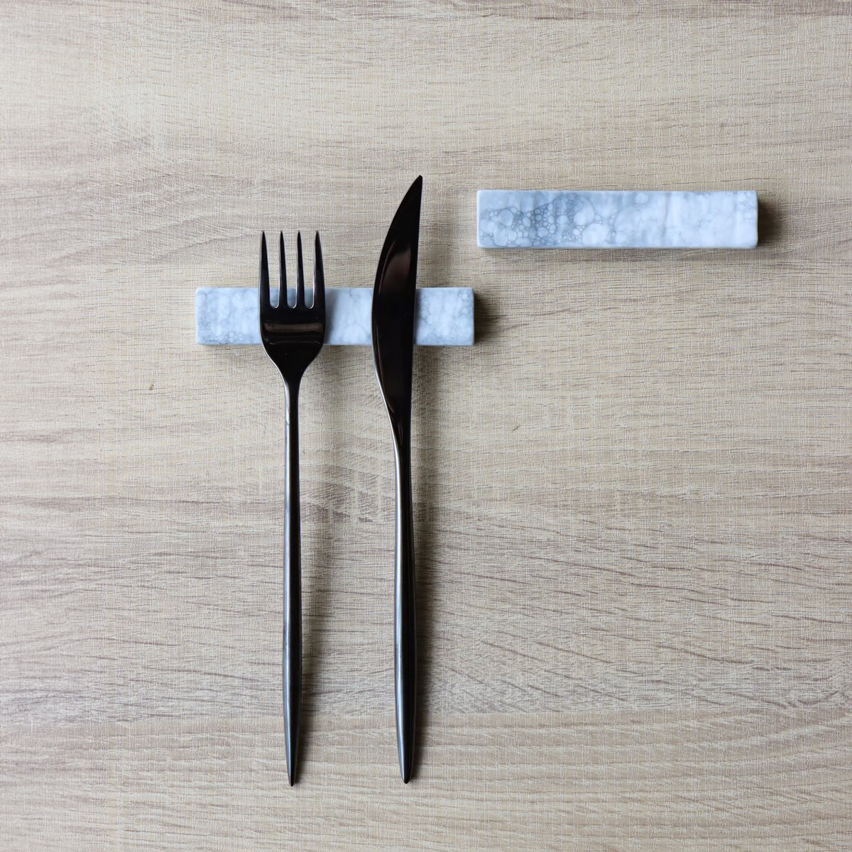 硯石 カトラリーレスト ペアセット 泡 Gray | 和食器通販 有田焼 山忠