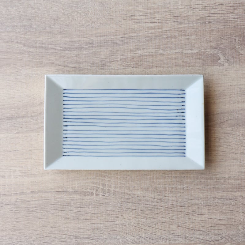 加藤春鼎 大皿 鼠志野 大型 角皿26㌢ 【公式通販】