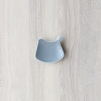 yumiko iihoshi porcelain tori plate ( arita limited color ) gray（ツヤ） トリプレート 有田限定色 グレー(ツヤ)