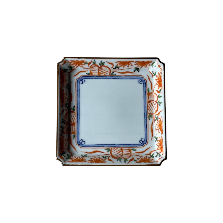 新品 有田焼 古千窯 スクエアプレート 希少 デッドストック 料亭 レストラン 新品 有田焼 古千窯 スクエアプレート 希少 デッドストック 料亭