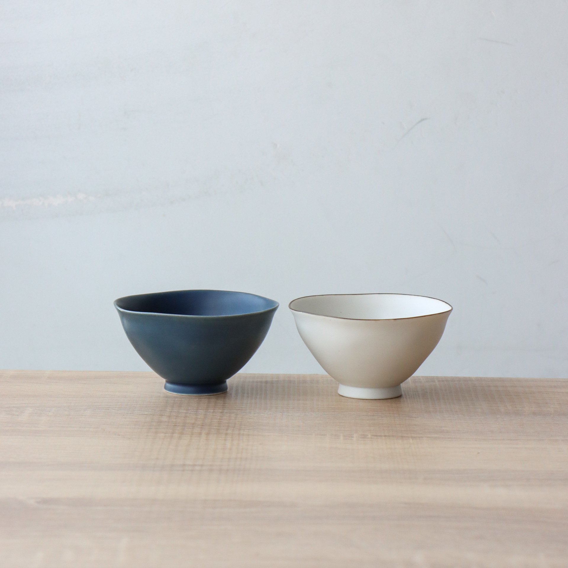 有田焼 夫婦茶碗 ルリマット＆ミスト錆のペア茶碗【ギフトBOX入り