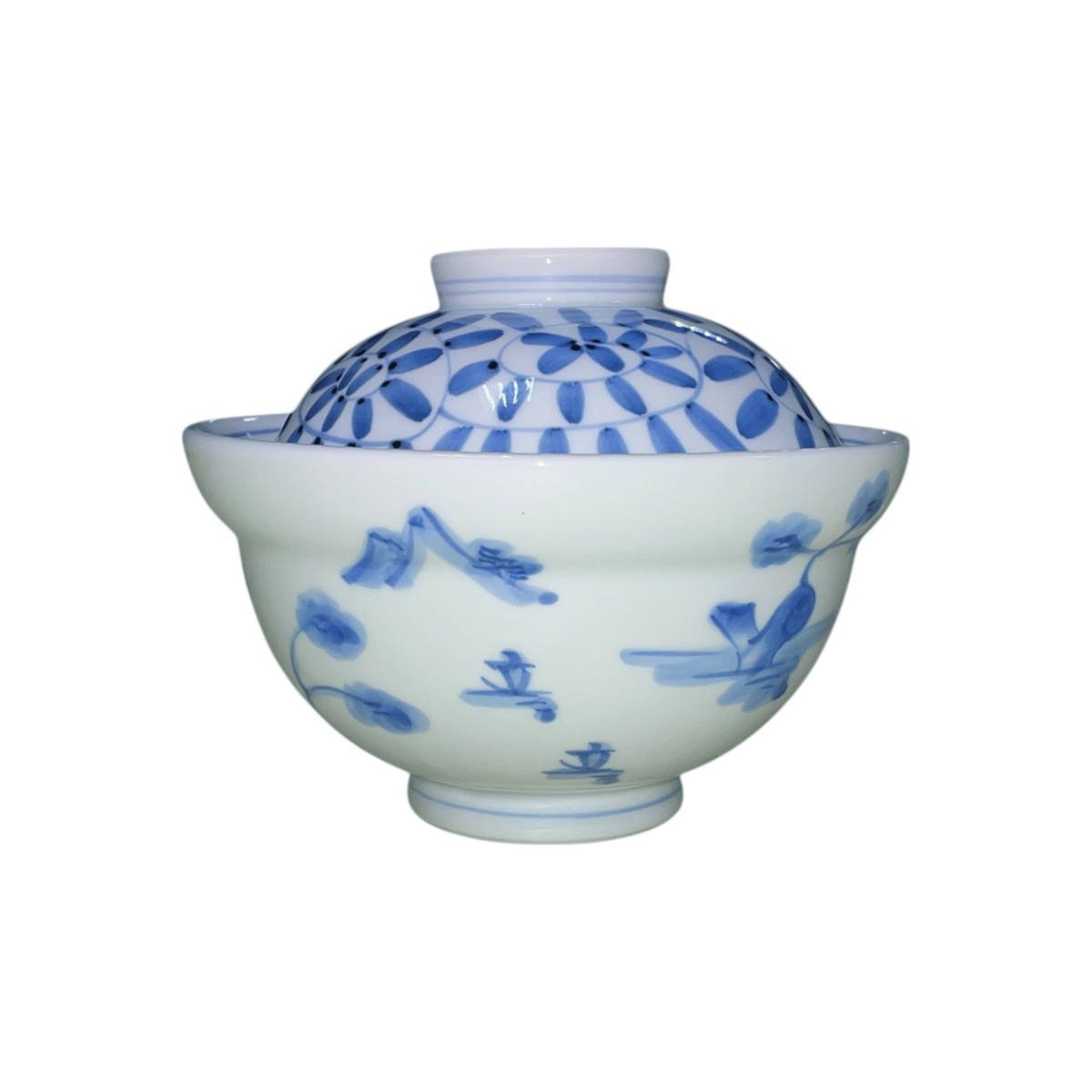 デットストック品】有田焼 タコ唐草山水 蓋付丼 | 和食器通販 有田焼