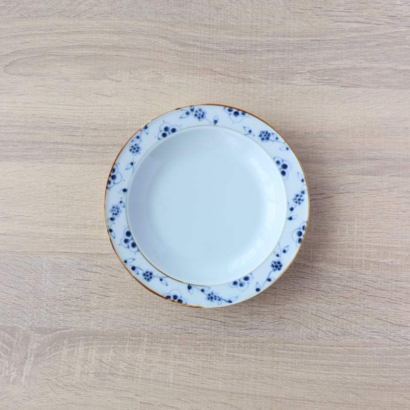 つる花唐草 リムプレート 16cm /19cm | 和食器通販 有田焼 山忠