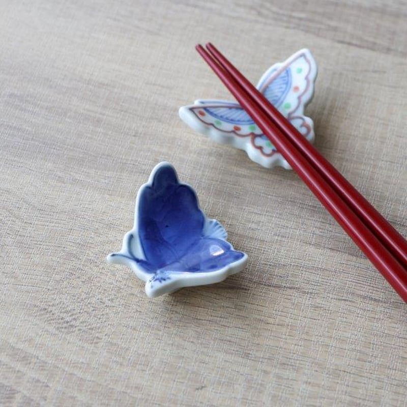 蝶型箸置 染錦/染濃 | 和食器通販 有田焼 山忠｜おしゃれでモダンな和