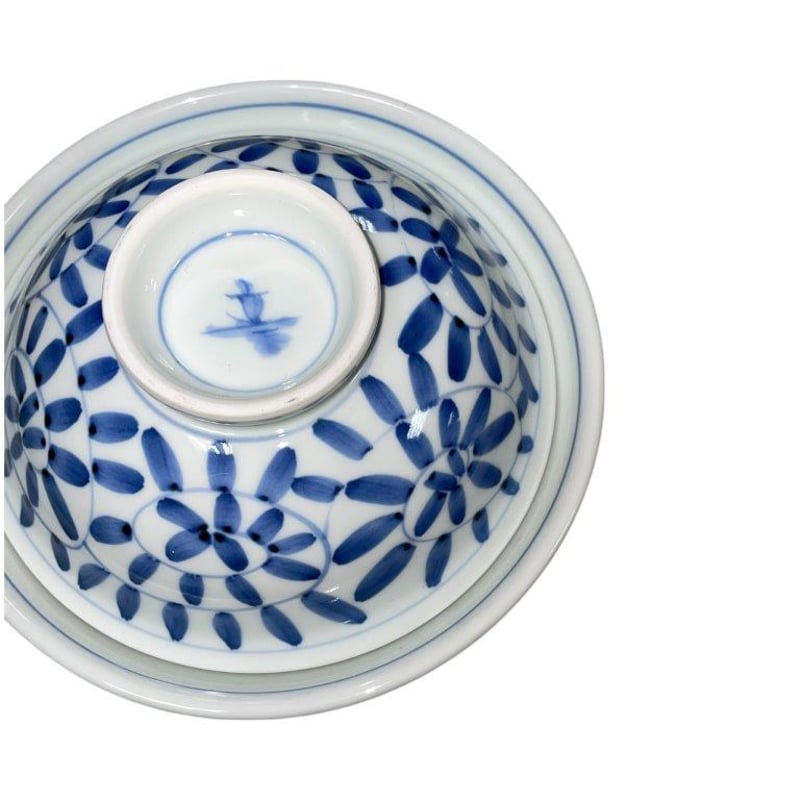 デットストック品】有田焼 タコ唐草山水 蓋付丼 | 和食器通販 有田焼