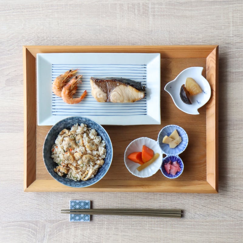 染濃淡花型 三種皿 S / M | 和食器通販 有田焼 山忠｜おしゃれでモダン