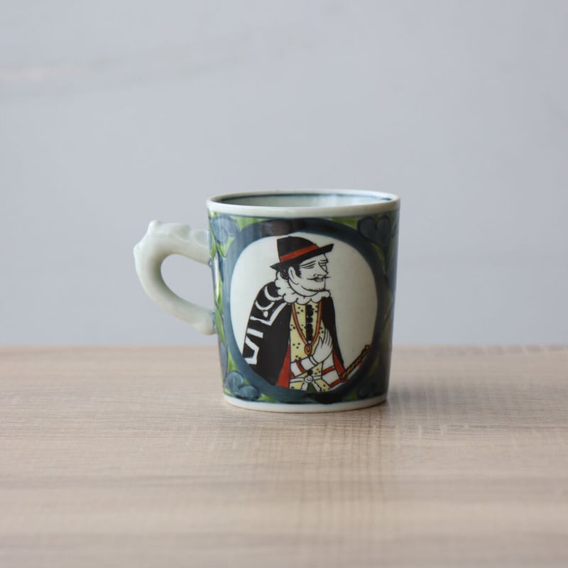 錦南蛮 つき立てマグカップ 赤/緑 | 和食器通販 有田焼 山忠｜おしゃれ