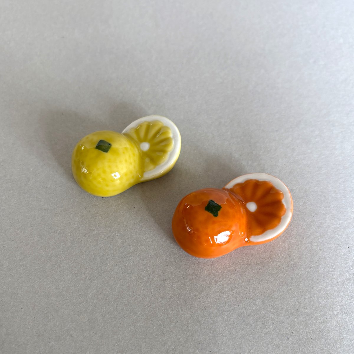 箸置き オレンジ レモン | 和食器通販 有田焼 山忠｜おしゃれでモダン