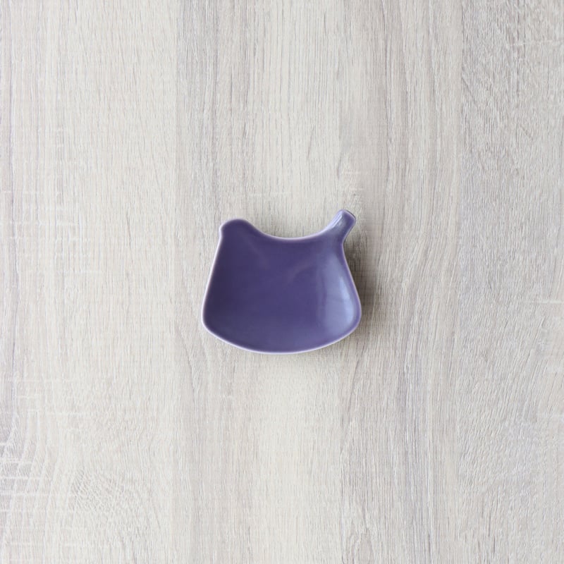yumiko iihoshi porcelain tori plate smoke purpl