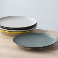 Natural plate M white / yellow / gray / green / navy