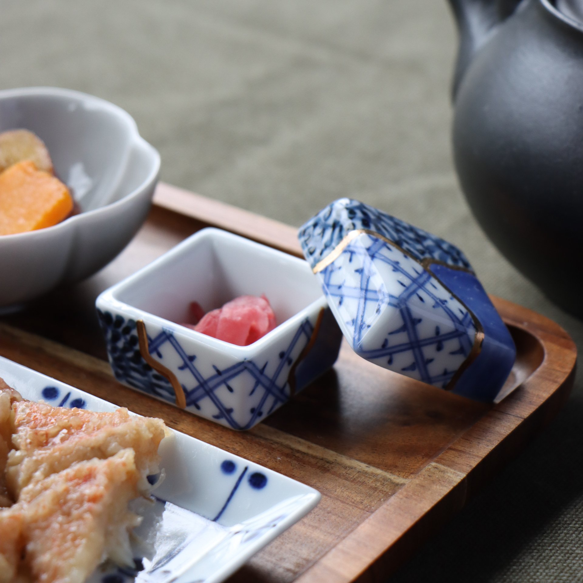 金継箱型珍味 | 和食器通販 有田焼 山忠｜おしゃれでモダンな和食器を