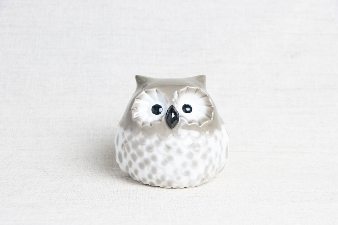 大ふくろう陶器燈籠