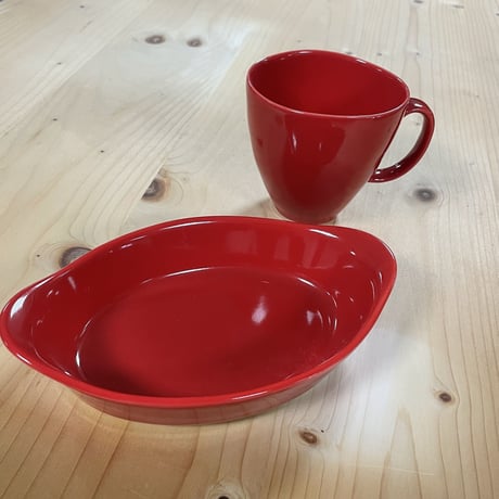 【デッドストック品】グラタン皿/マグカップ セット