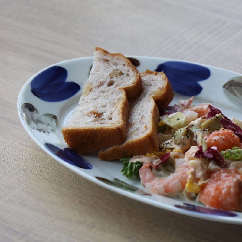 二色双葉 リムオーバルプレート | 和食器通販 有田焼 山忠｜おしゃれで