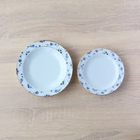 白/黒 泡化粧ハーフ菊割プレート 23㎝ | 和食器通販 有田焼 山忠