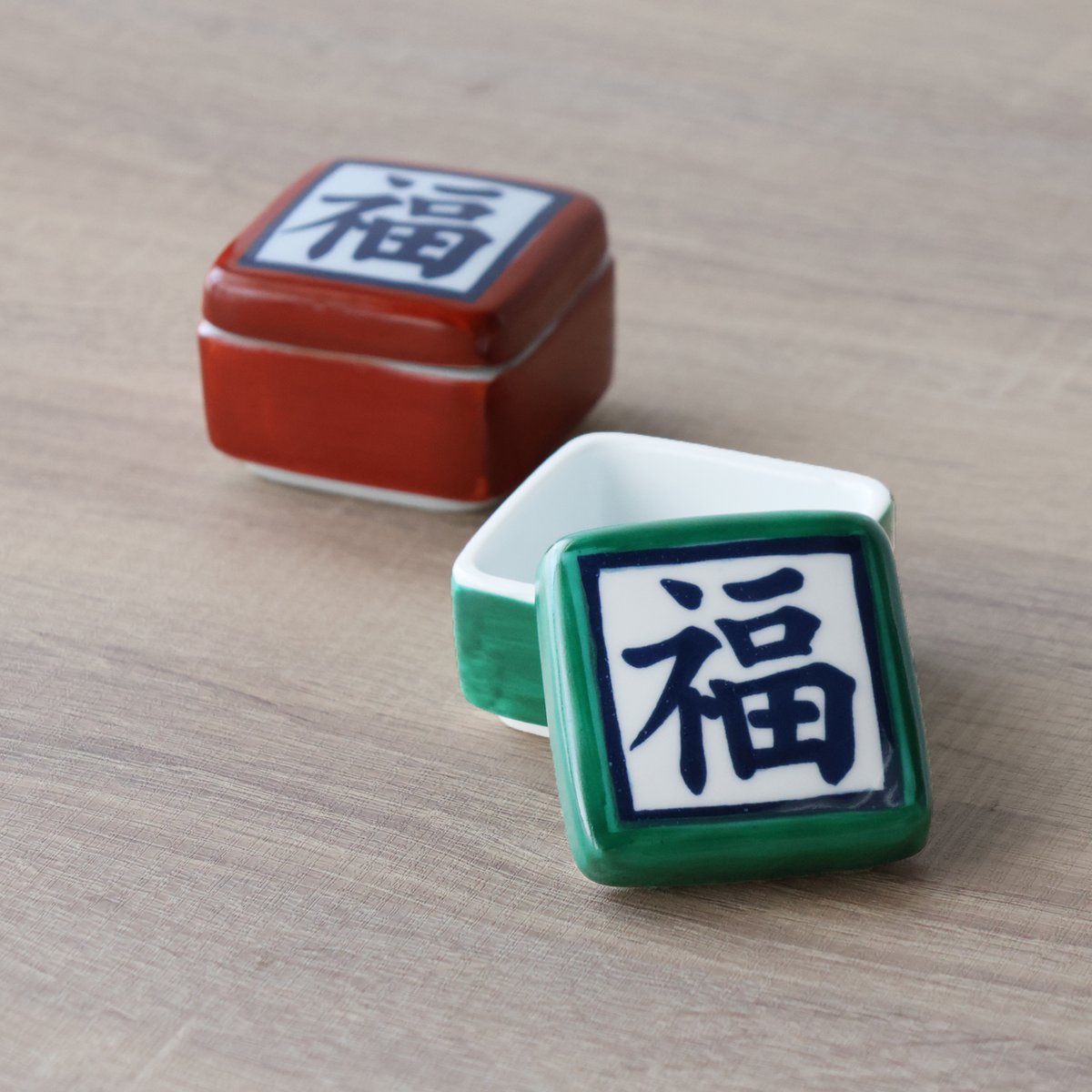 太白福 蓋付角珍味 | 和食器通販 有田焼 山忠｜おしゃれでモダンな和