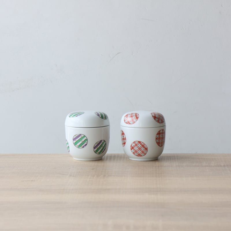 翠山菊紅葉受皿付 茶碗蒸し5客新品