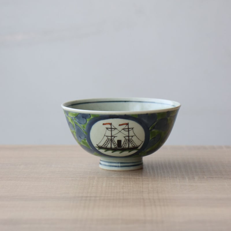 五彩　南蛮人紋小杯①　茶器　送料込み0621 五彩 南蛮人紋小杯① 茶器 送料込み0621 五彩 南蛮人紋小杯① 茶器