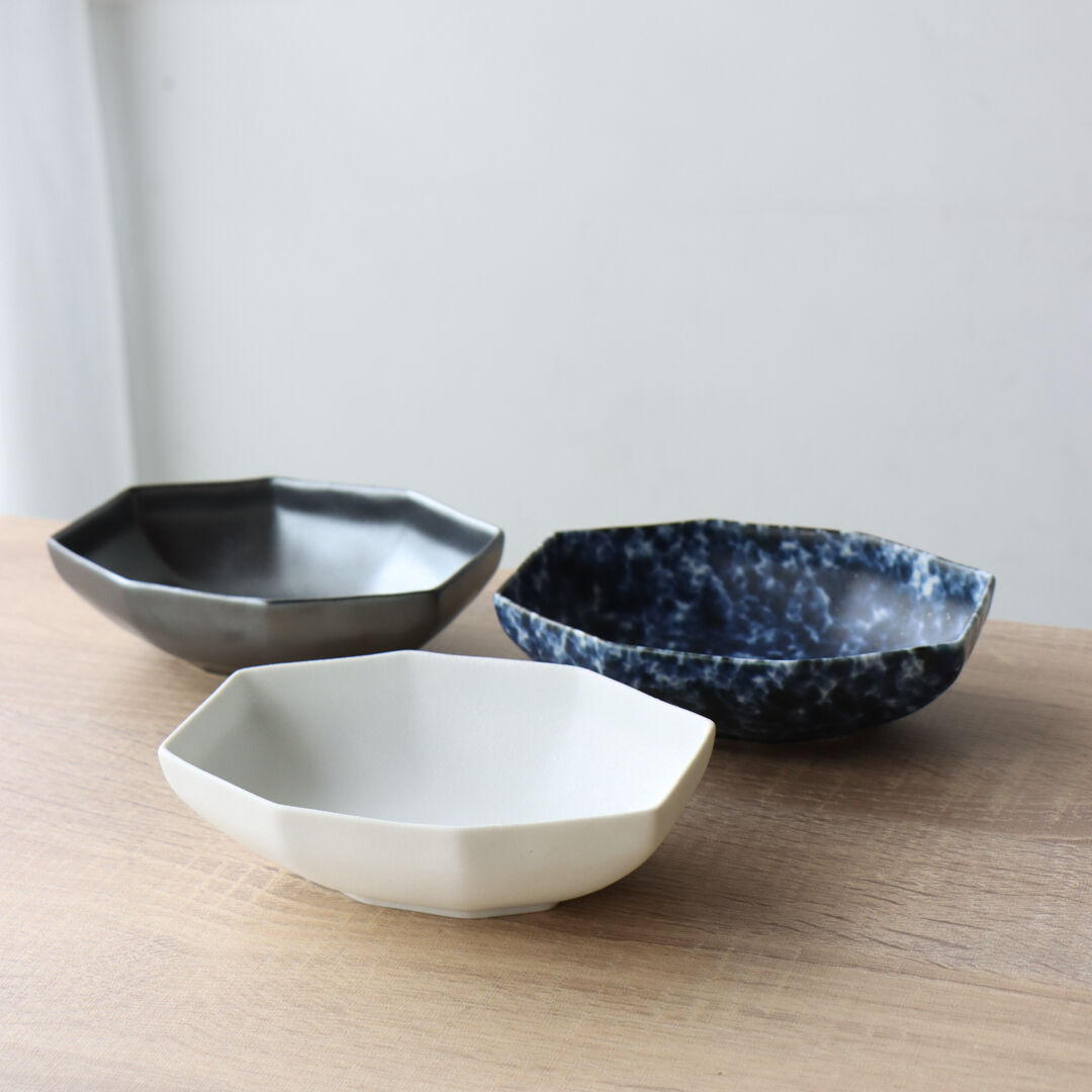 八角形ボウル 4個セット 中国瓷器 八角ボウル | 和食器通販 有田焼 山忠｜おしゃれでモダンな和食器を