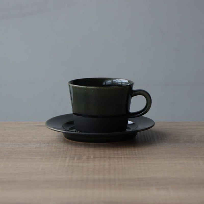 二色掛け分け コーヒーカップ&ソーサー | 和食器通販 有田焼 山忠