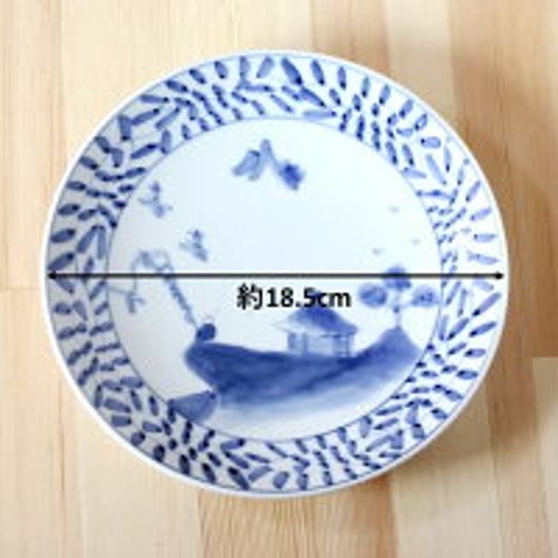 アウトレット】有田焼 平皿 蛸唐草山水 | 和食器通販 有田焼 山忠