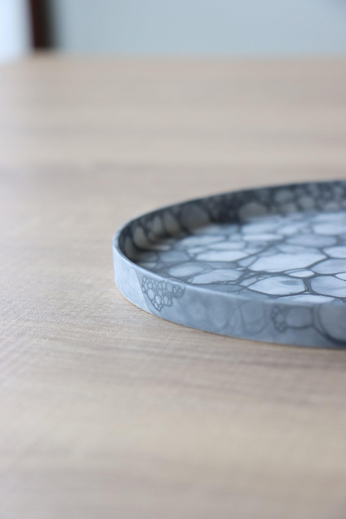 【美品】やま平窯 グレー泡 プレート18.5cm 2枚組 美品】やま平窯 グレー泡 プレート18.5cm 2枚組 美品】やま平窯 グレー