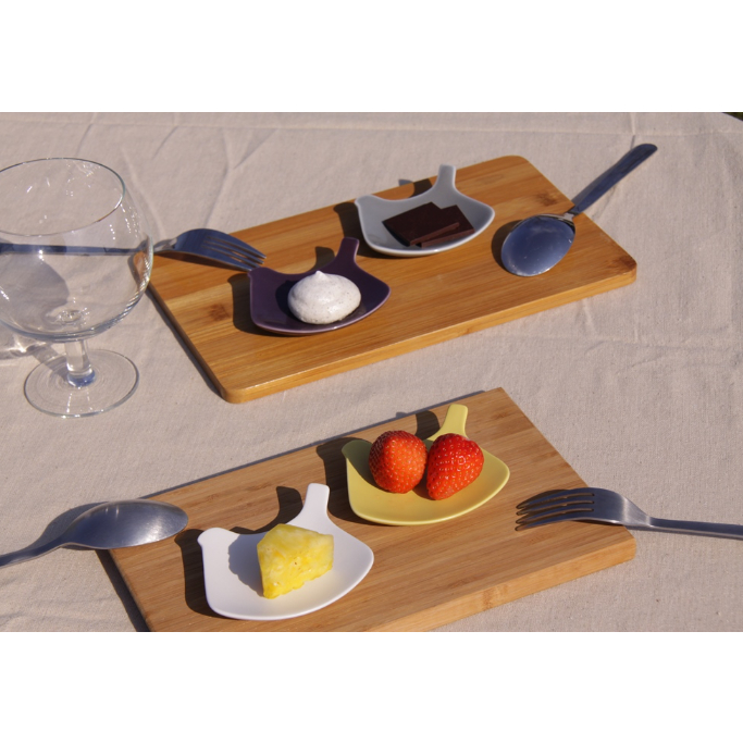 yumiko iihoshi porcelain tori plate white ／ イイホ