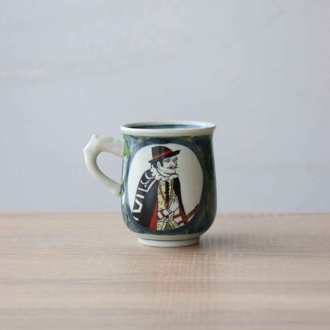 錦南蛮 マグカップ 赤/緑 | 和食器通販 有田焼 山忠｜おしゃれでモダン