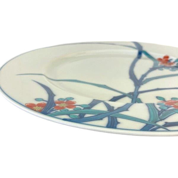 デットストック】有田焼 染錦露草絵 尺皿 | 和食器通販 有田焼 山忠