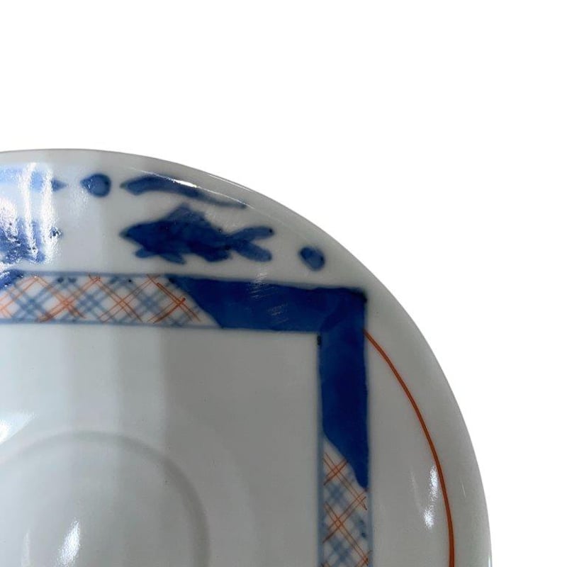 デットストック品】有田焼 四方双魚 コーヒーカップ＆ソーサー n77