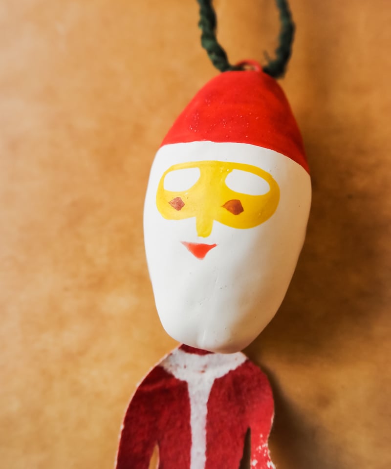 琉球張り子 クリスマスオーナメント サンタ(長) | うつわ と ざっか 器