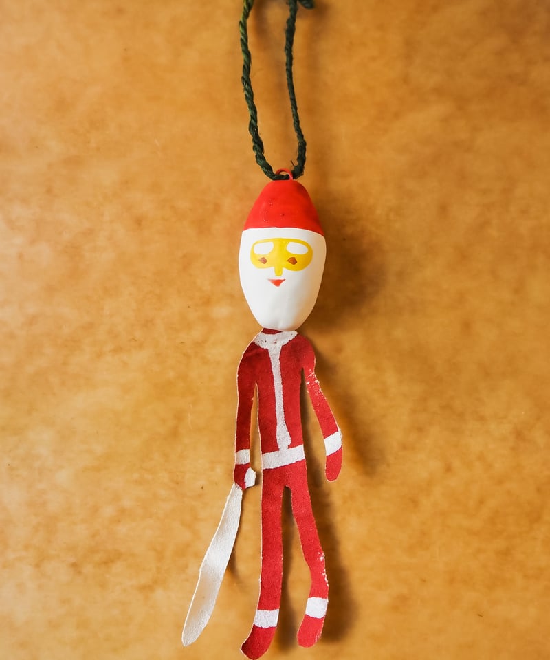 琉球張り子 クリスマスオーナメント サンタ(長) | うつわ と ざっか 器