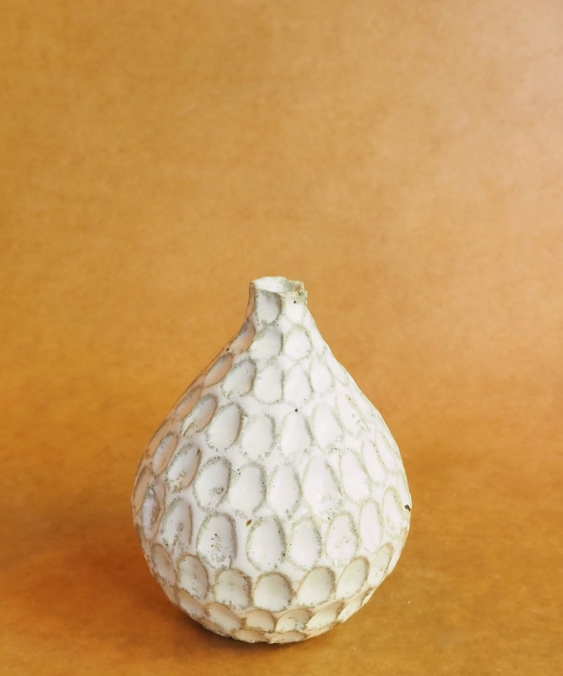 作家不明　しのぎ一輪挿し しのぎ一輪挿し | うつわ と ざっか 器人器人