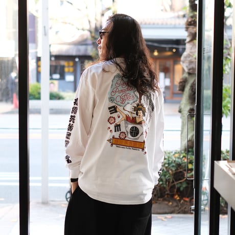 TINY PARADISE COFFEE ×画工「遊鷹」ロングスリーブTEE