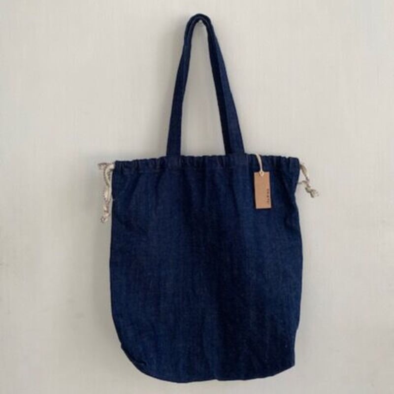 ○1063 BLUE LABEL ハンドバッグ デニム チェック 巾着 ○1063 BLUE LABEL ハンドバッグ デニム チェック 巾着 - メルカリ