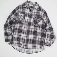 90s "Sears" Perma-Prest Print Check Flannel Shirt    / Made in USA