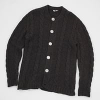 Vintage France Coin Button Knit Cardigan