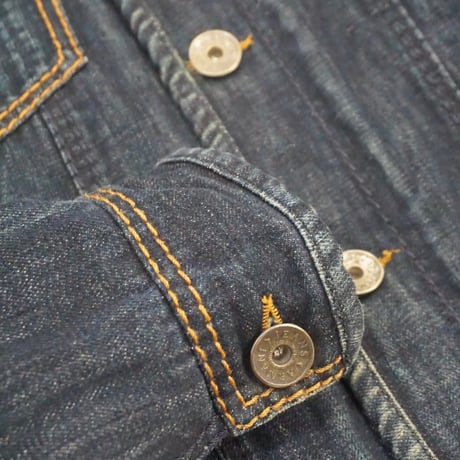 "ARMANI JEANS" Inner Boa Denim Trucker Jacket / Made in Italy