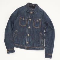 "ARMANI JEANS" Inner Boa Denim Trucker Jacket / Made in Italy