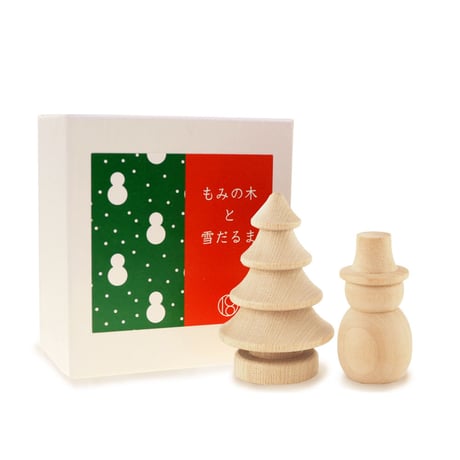 一十八日　木製ディフューザーもみの木と雪だるま